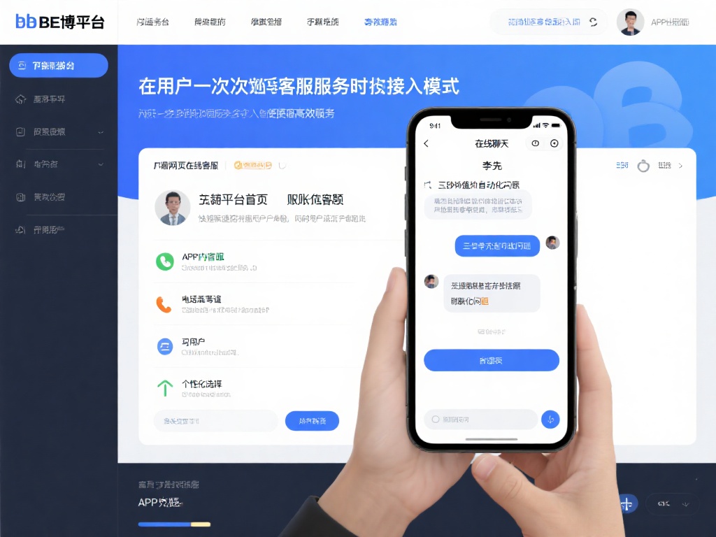 完善的客服接入模式
在用户首次接触客服服务时，接